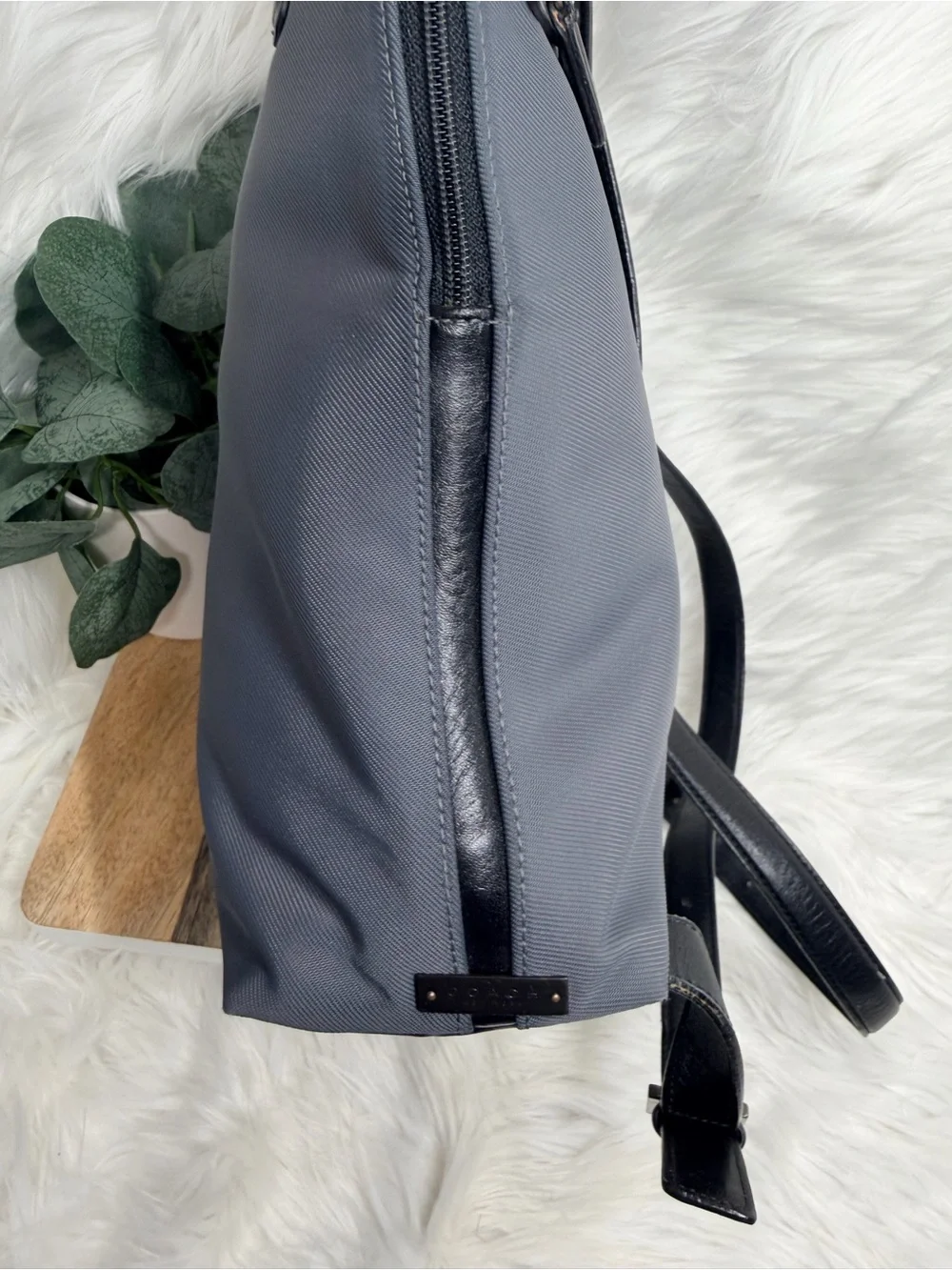 Vintage - Coach Mercer Grey Nylon Backpack